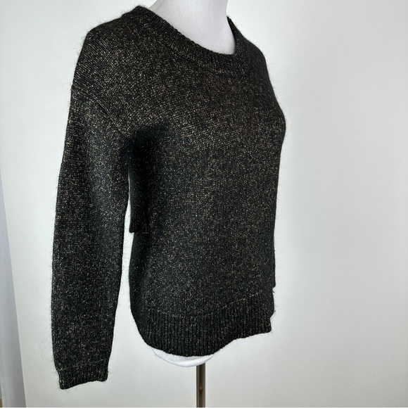 A.L.C. Bowen Metallic Flyaway Back Wool Alpaca Sweater Size XS - Picture 3 of 7